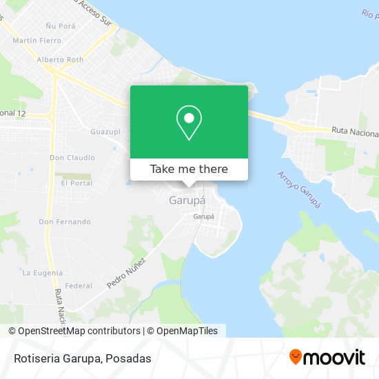 Mapa de Rotiseria Garupa
