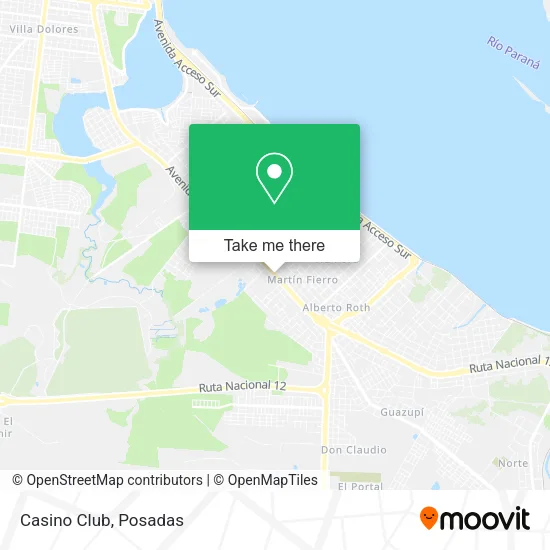 Mapa de Casino Club