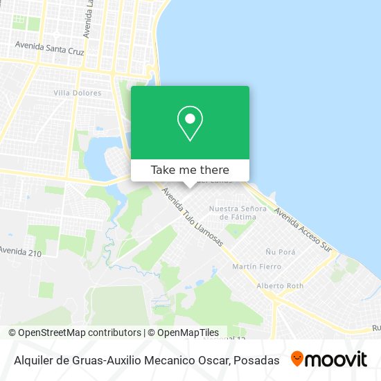 Alquiler de Gruas-Auxilio Mecanico Oscar map