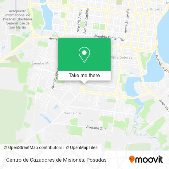 Centro de Cazadores de Misiones map
