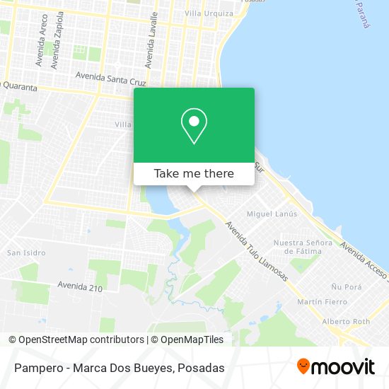 Mapa de Pampero - Marca Dos Bueyes
