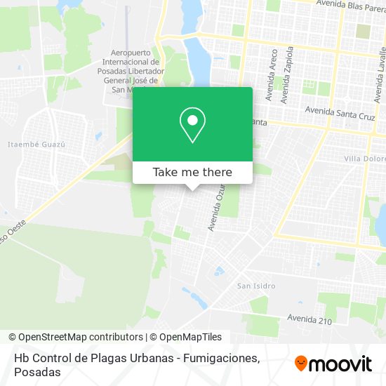 Mapa de Hb Control de Plagas Urbanas - Fumigaciones
