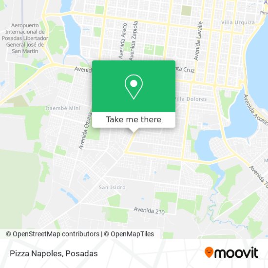 Pizza Napoles map