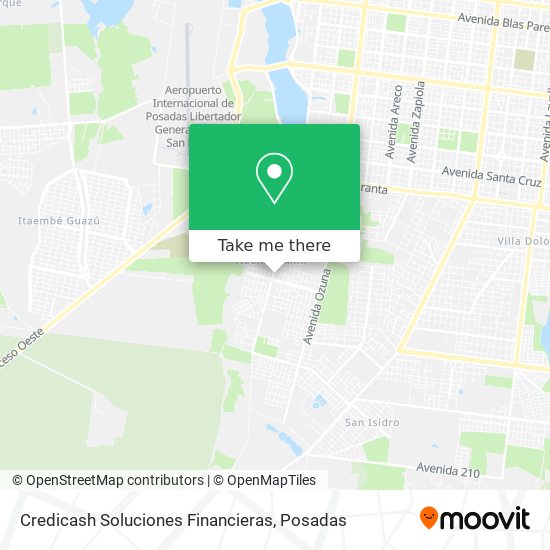 Mapa de Credicash Soluciones Financieras