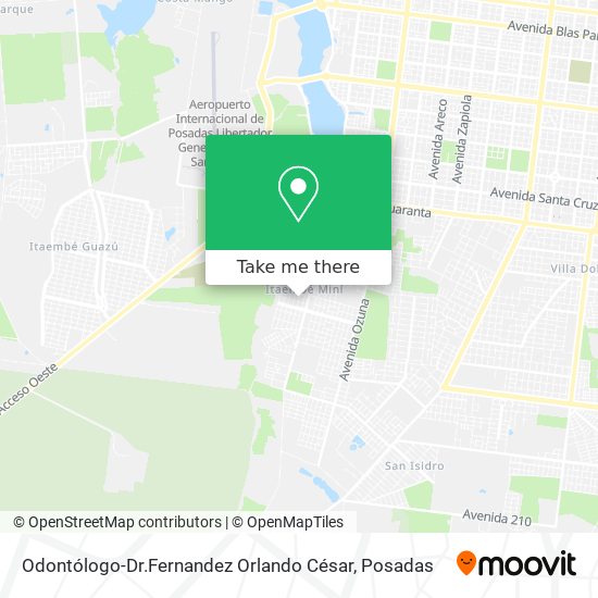 Mapa de Odontólogo-Dr.Fernandez Orlando César