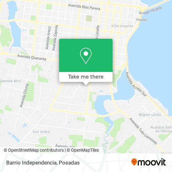Mapa de Barrio Independencia
