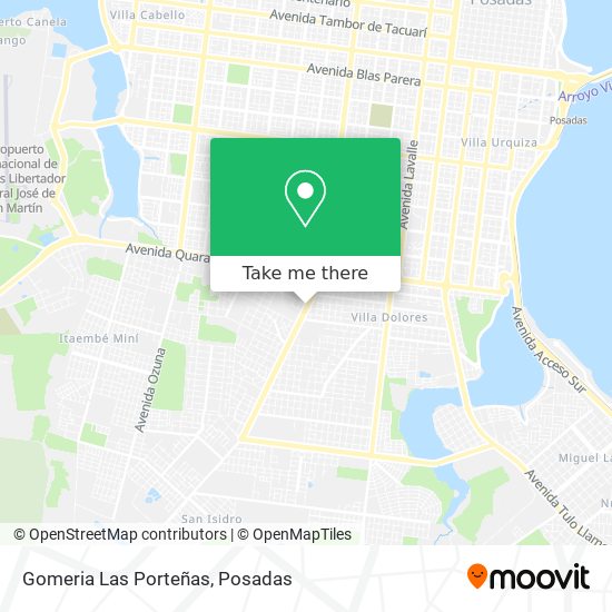 Gomeria Las Porteñas map