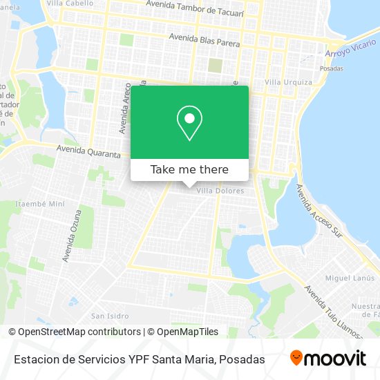 Estacion de Servicios YPF Santa Maria map