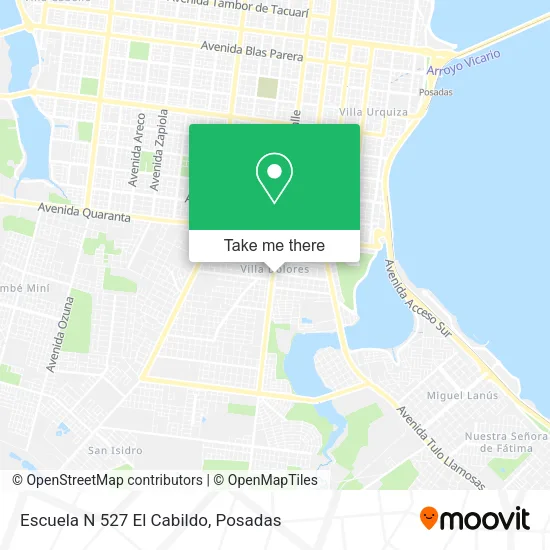 Escuela N 527 El Cabildo map