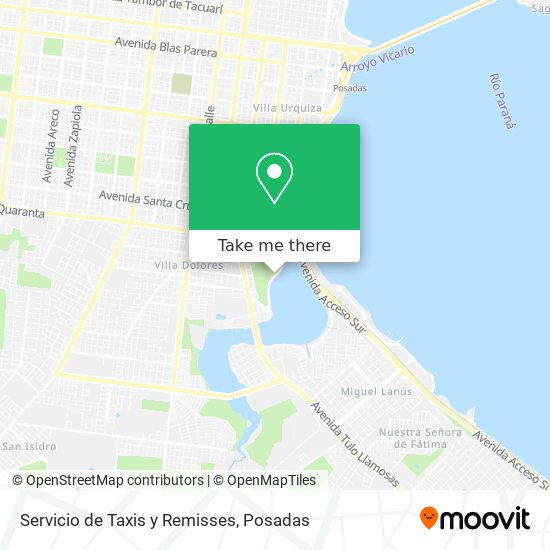 Servicio de Taxis y Remisses map