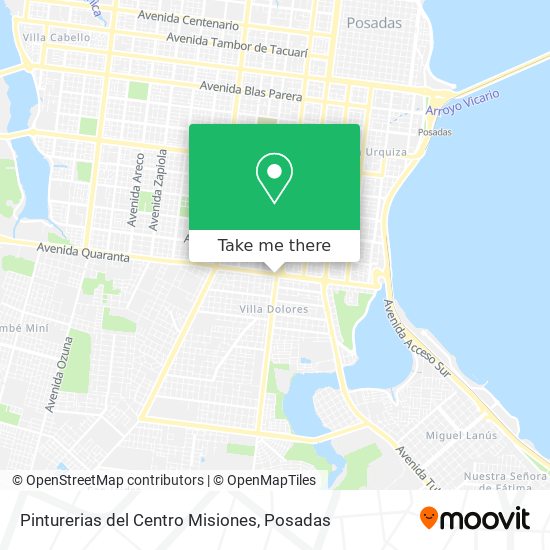 Pinturerias del Centro Misiones map