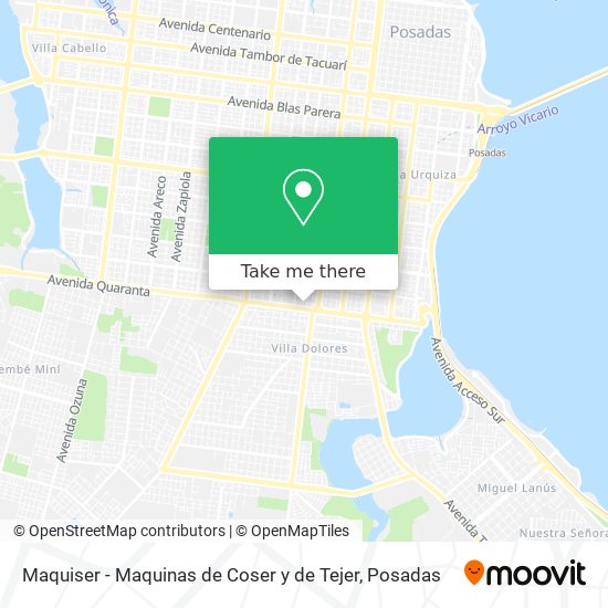 Maquiser - Maquinas de Coser y de Tejer map