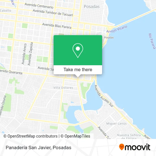 Panadería San Javier map