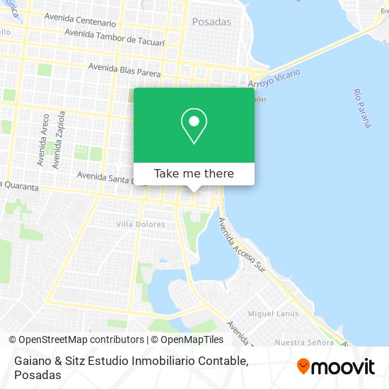 Gaiano & Sitz Estudio Inmobiliario Contable map
