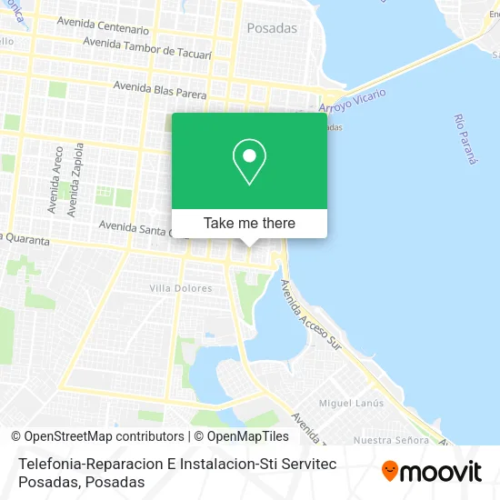 Telefonia-Reparacion E Instalacion-Sti Servitec Posadas map