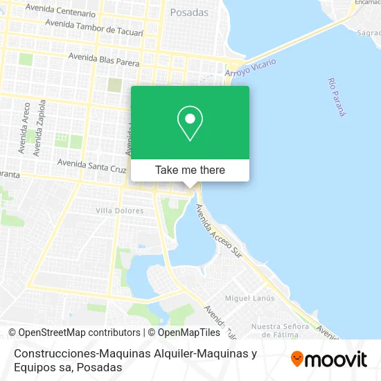 Construcciones-Maquinas Alquiler-Maquinas y Equipos sa map