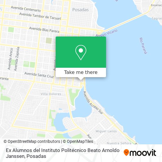 Mapa de Ex Alumnos del Instituto Politécnico Beato Arnoldo Janssen