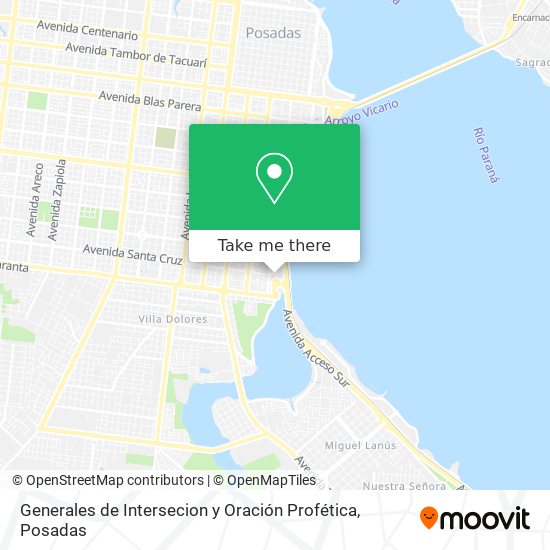 Mapa de Generales de Intersecion y Oración Profética