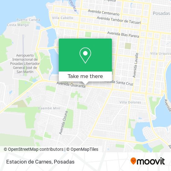 Mapa de Estacion de Carnes