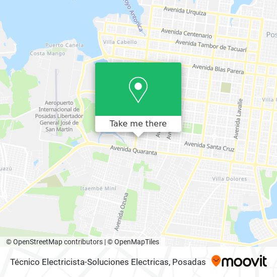 Técnico Electricista-Soluciones Electricas map