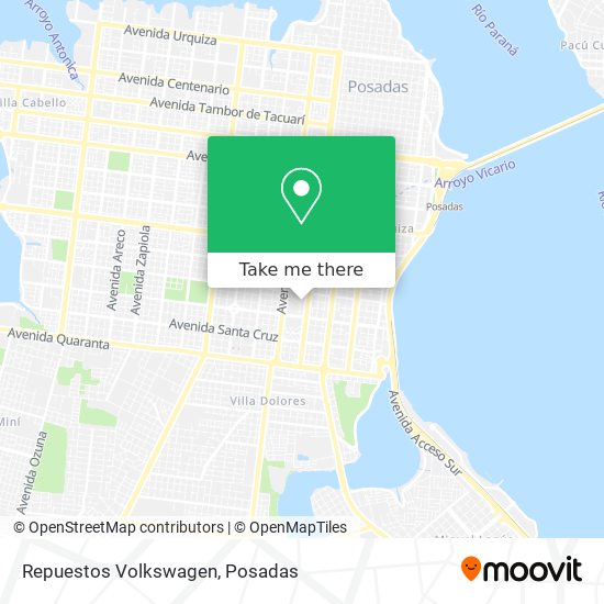 Mapa de Repuestos Volkswagen