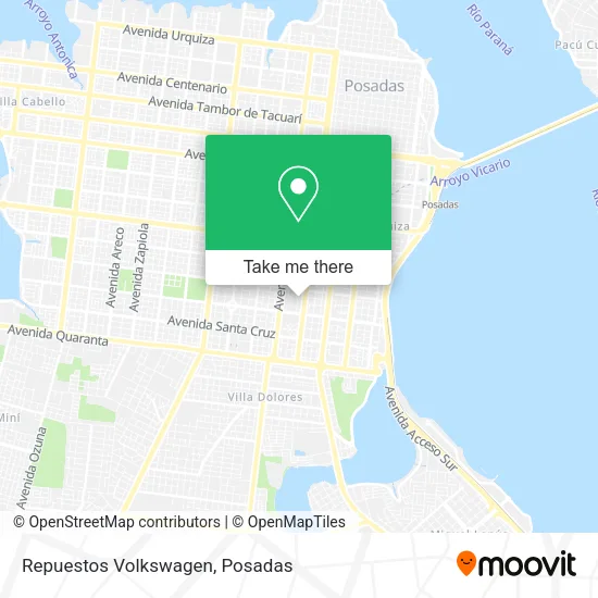 Repuestos Volkswagen map
