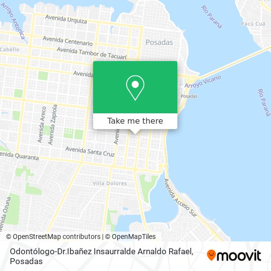 Odontólogo-Dr.Ibañez Insaurralde Arnaldo Rafael map