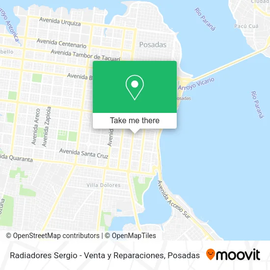 Radiadores Sergio - Venta y Reparaciones map