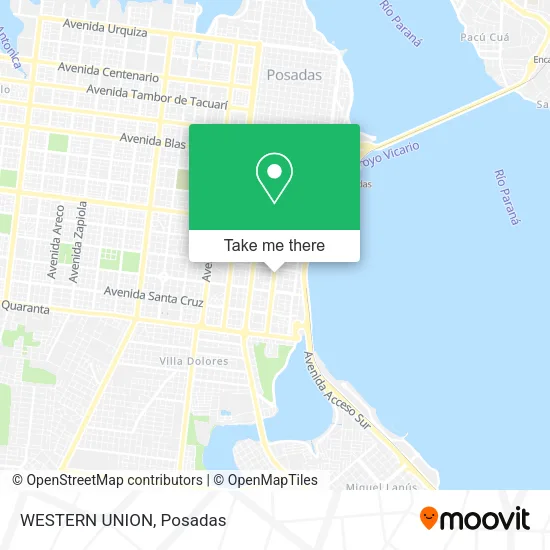 WESTERN UNION map