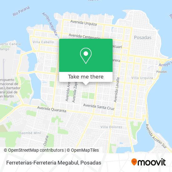Ferreterias-Ferreteria Megabul map