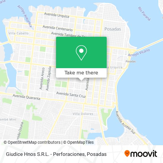 Giudice Hnos S.R.L. - Perforaciones map