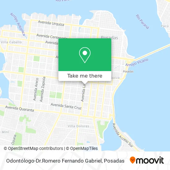 Mapa de Odontólogo-Dr.Romero Fernando Gabriel