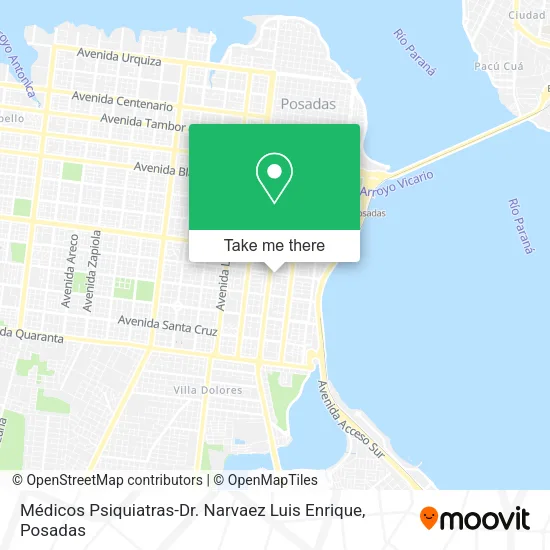 Médicos Psiquiatras-Dr. Narvaez Luis Enrique map