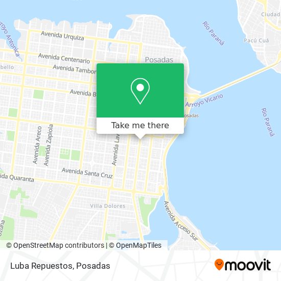 Mapa de Luba Repuestos