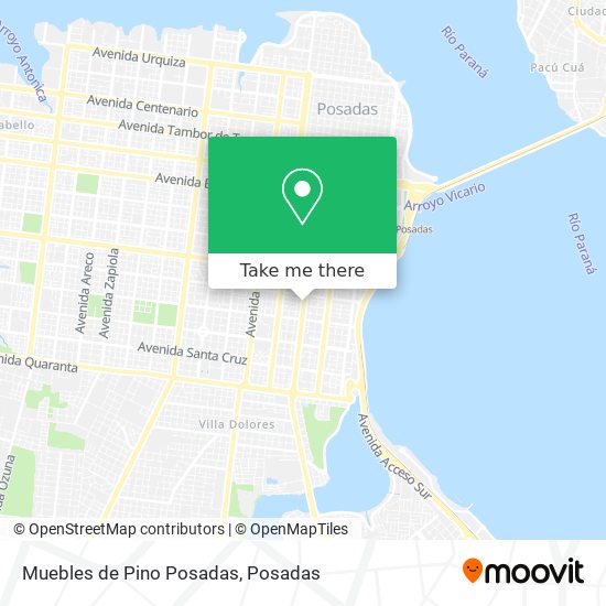 Muebles de Pino Posadas map
