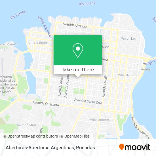 Aberturas-Aberturas Argentinas map