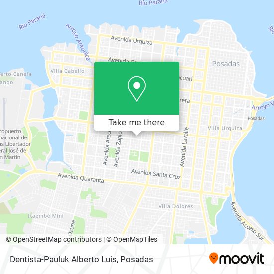 Dentista-Pauluk Alberto Luis map