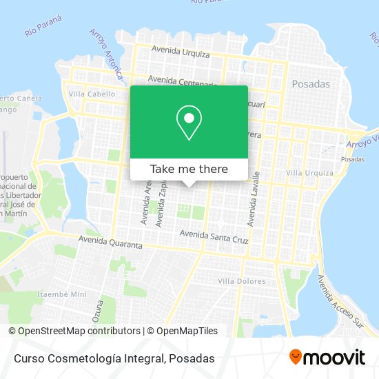 Curso Cosmetología Integral map