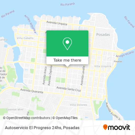 Autoservicio El Progreso 24hs map