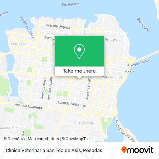 Clínica Veterinaria San Fco de Asis map