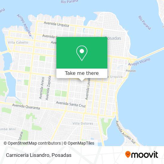 Carnicería Lisandro map