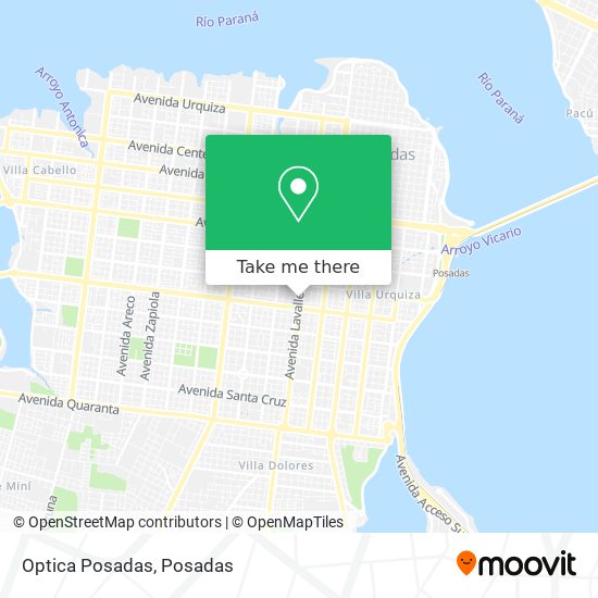 Mapa de Optica Posadas
