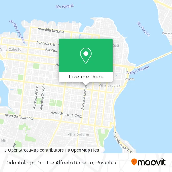 Mapa de Odontólogo-Dr.Litke Alfredo Roberto