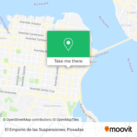 El Emporio de las Suspensiones map