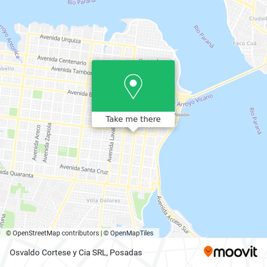 Osvaldo Cortese y Cia SRL map