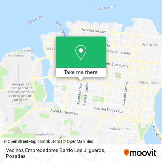 Mapa de Vecinos Emprededores Barrio Los Jilgueros