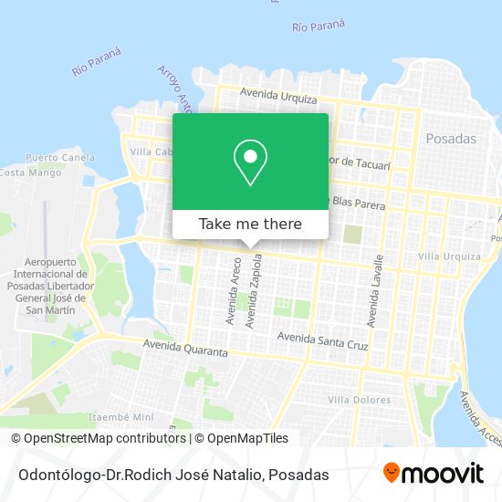 Odontólogo-Dr.Rodich José Natalio map