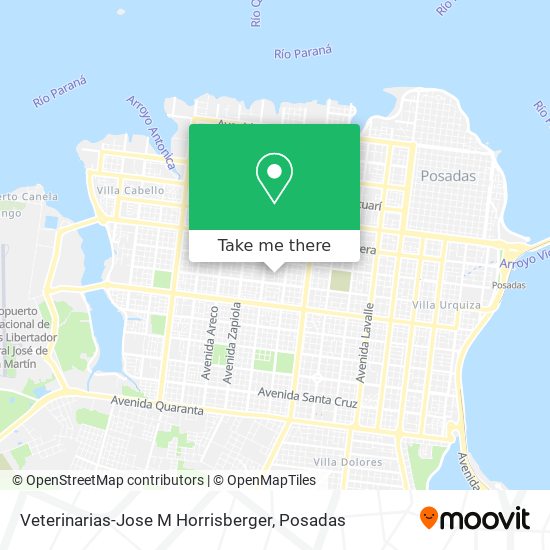 Mapa de Veterinarias-Jose M Horrisberger