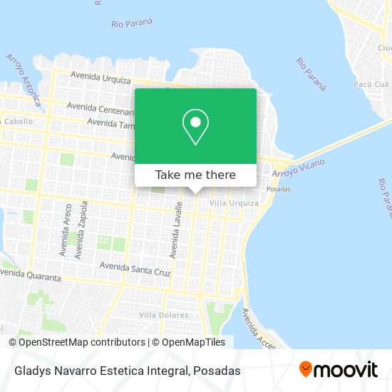 Mapa de Gladys Navarro Estetica Integral