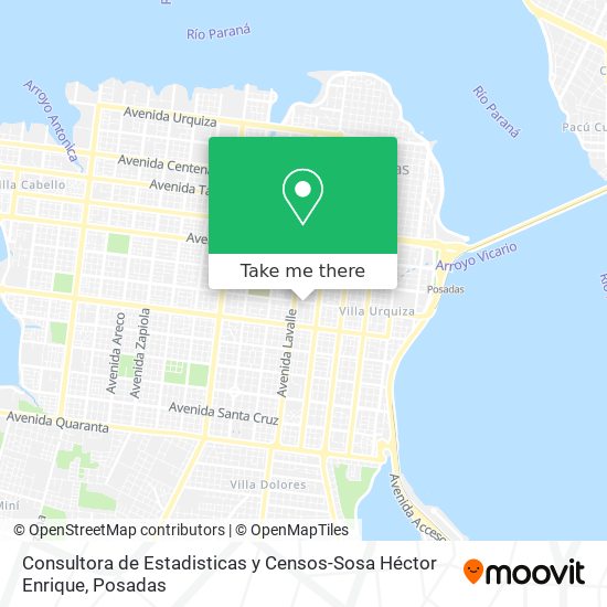 Consultora de Estadisticas y Censos-Sosa Héctor Enrique map